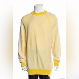 Vintage Loro Piana Mustard Knit Silk blend Sweater